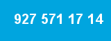927 571 17 14 927 571 17 14